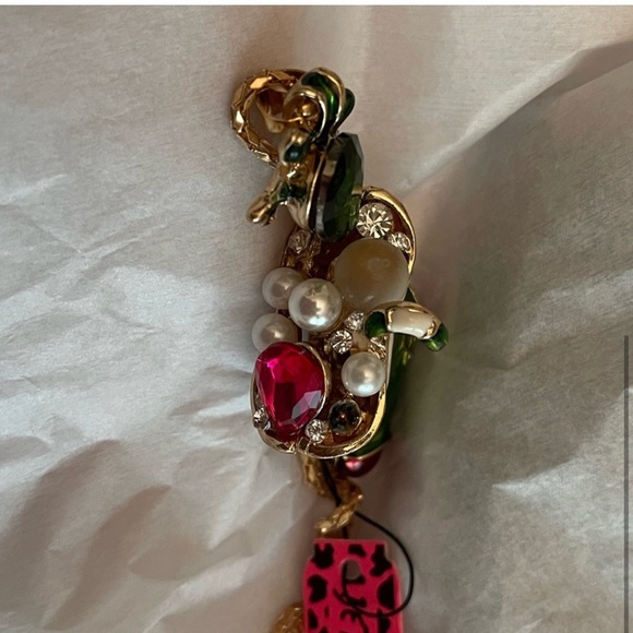 Rare Betsey Johnson Christmas Stocking necklace - Picture 6 of 6